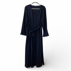 BLOOMCHIC Navy Blue Maxi Dress Size 2X